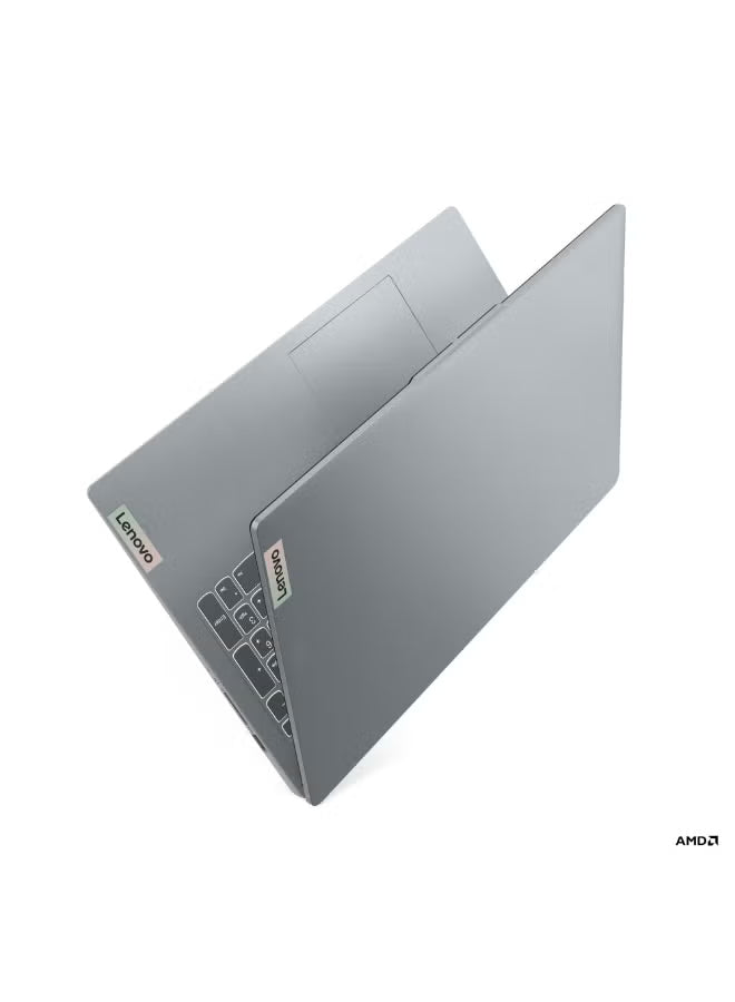Lenovo IdeaPad Slim 3 15AMN8 15.6-Inch FHD Laptop, AMD Ryzen 3 30, 8GB RAM, 512GB SSD, AMD Radeon 610M Graphics, Windows 11, Arctic Grey