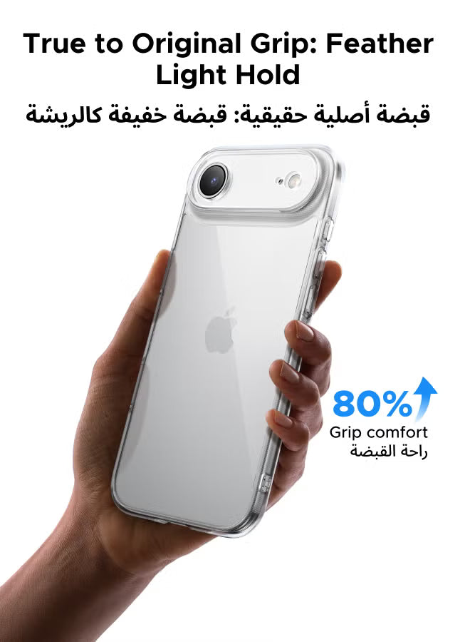 iPhone Air Case Full-coverage Phone Case Military-Grade Drop Protection iPhone Air Cover Delay Yellowing Wear-resistant Anti Scratch & Fingerprint 17 Air Case Ultra Slim Extra Raised Edge