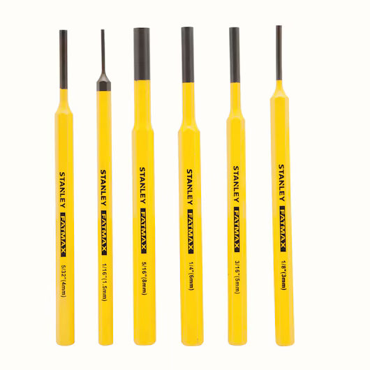 6 pc STANLEY® FATMAX® Punch Set