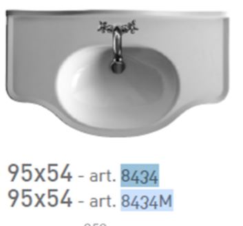 Ethos 95cm Washbasin (3 Holes)