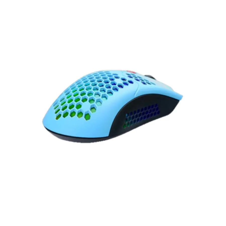 DRAGONWAR Ultra-Light Honeycomb RGB Gaming Mouse 12000 DPI – Blue