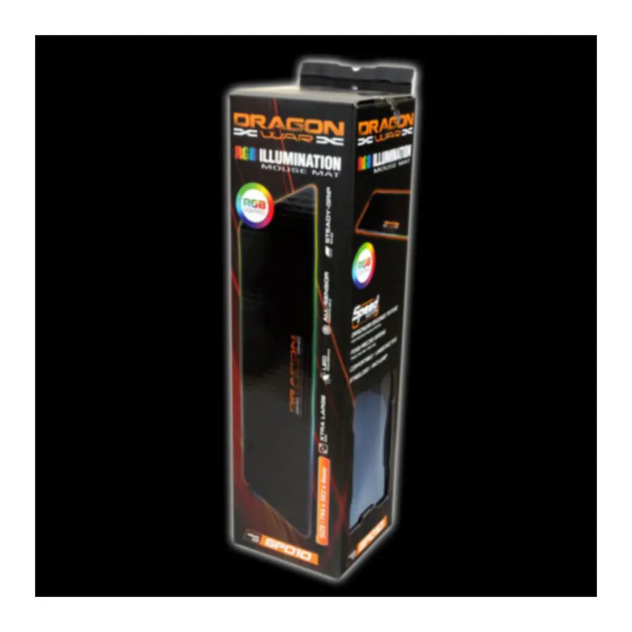 DRAGONWAR RGB Illumination Mouse Mat (795×302×4mm, Black)