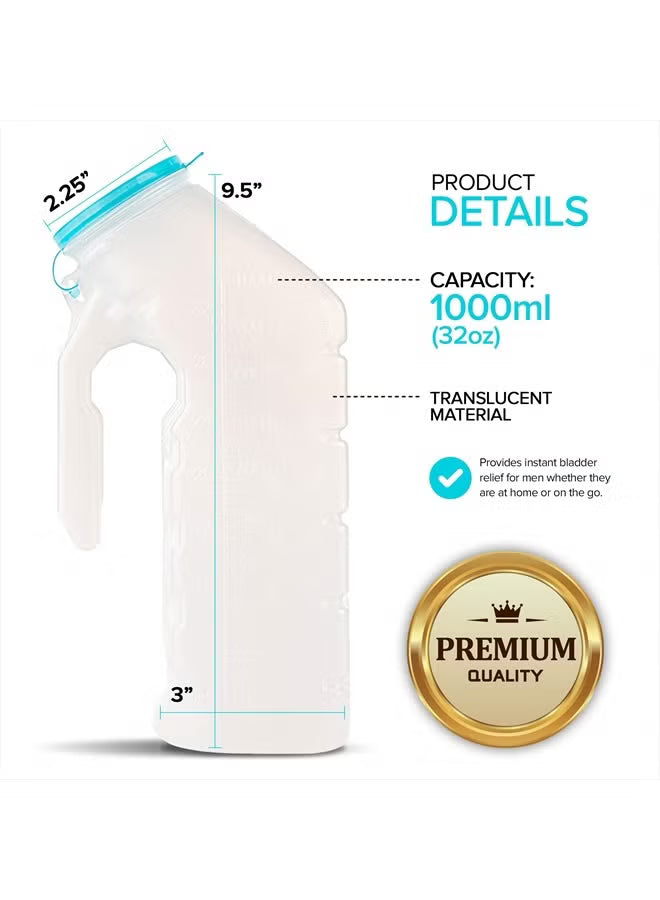 Male Urinal with Glow in The Dark Lid