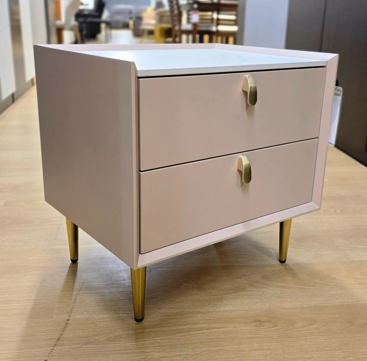 Side Table 887 (Rose Gold, 500×400×500 mm)