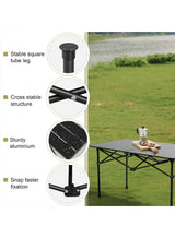 Toby’s Camping Table-02 1601 Portable Folding Aluminum Table with Carry Bag