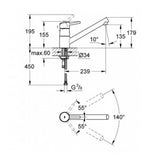 Grohe Concetto Kitchen Sink Mixer Tap