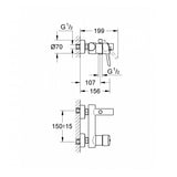 Grohe Concetto Single-Lever Bath/Shower Mixer 1/2″