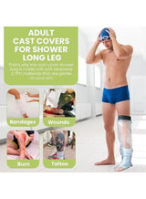 Waterproof Leg Cast Cover for Shower