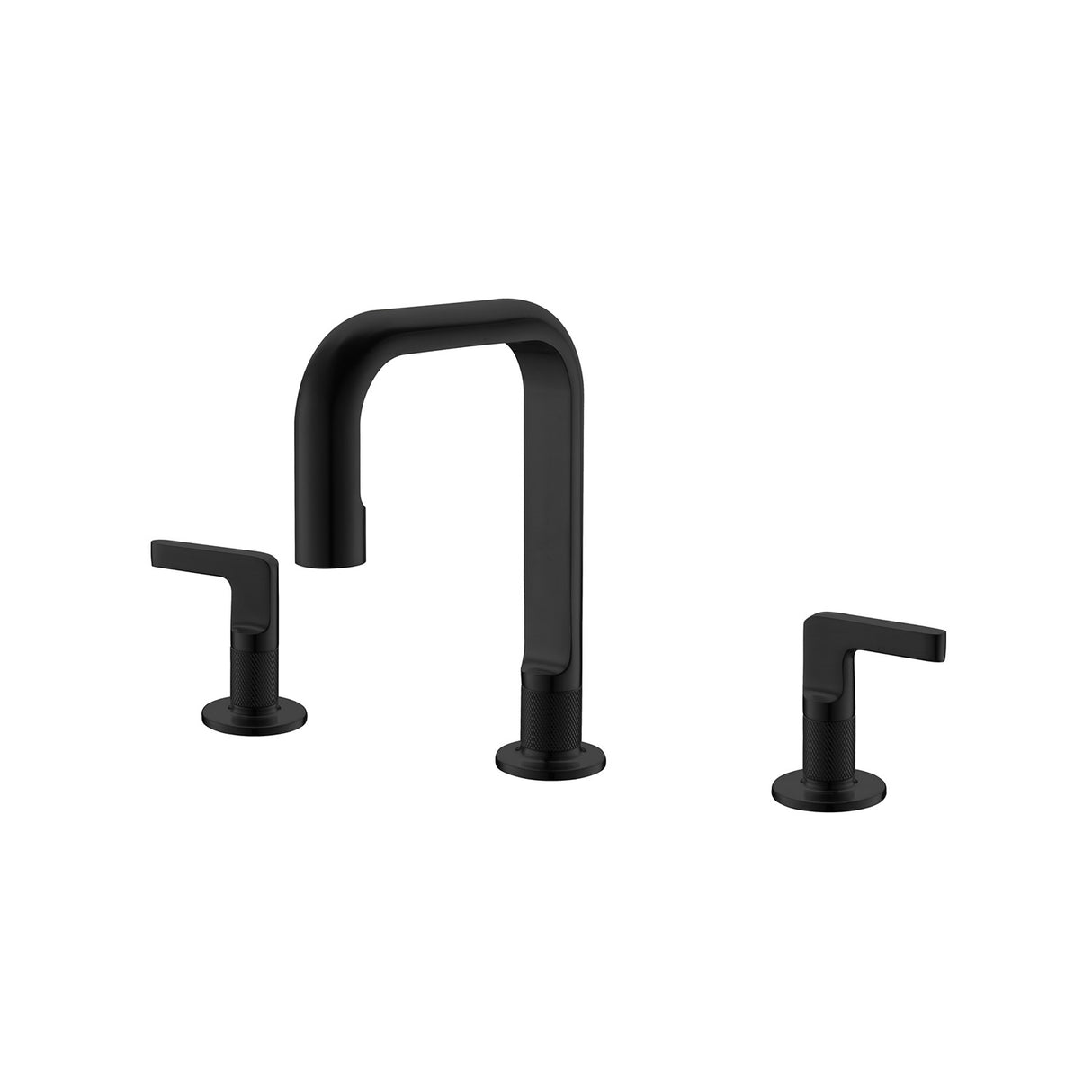 Modern Black Basin Mixer – Deck Mounted