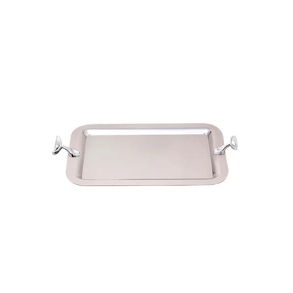 Mat Steel Silver Tray