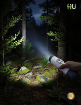 HSM-1043 LED Flashlight with Massager & 500 mAh Rechargeable Battery