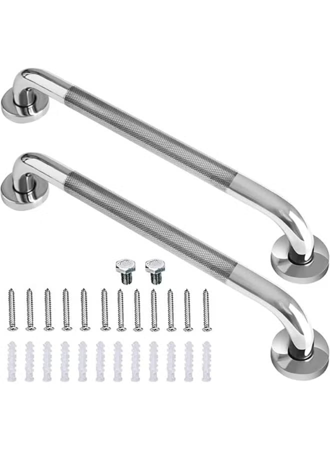2 Pcs Stainless Steel Bathroom Grab Bars