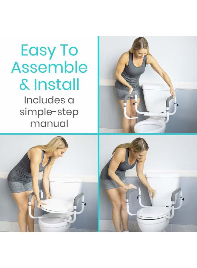 Toilet Safety Rail – Adjustable Grab Bar