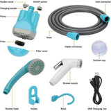 Toby’s Portable Outdoor Shower – Rechargeable Battery-Powered Camping Shower with Handheld Showerhead