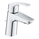 Grohe Eurosmart Angled S-Size Basin Mixer Tap with Waste and Temperature Limiter (Chrome)