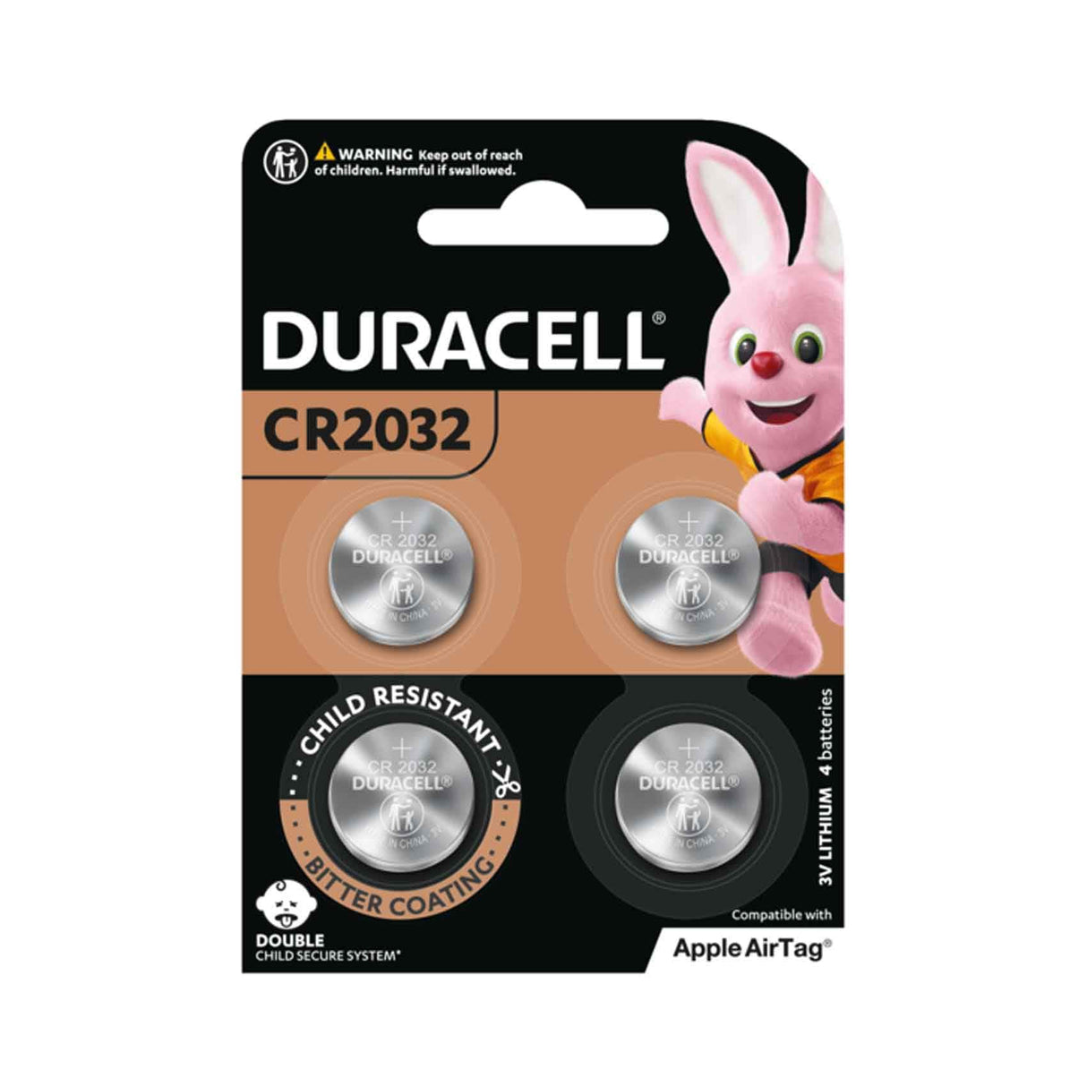 Duracell Lithium Coin Battery 3V, 4 Pieces (CR2032) Qatar