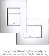 Grohe Skate Cosmo WC Flush Plate Vertical/Horizontal Installation – Chrome