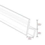 Zengest Shower Glass Door Seal Strip