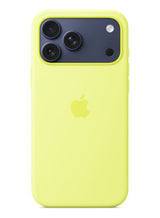 iPhone 17 Pro Max Silicone Case with MagSafe – Neon Yellow