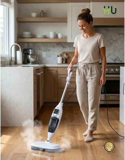 HHO-1001 Electric Steam Mop with 550 ml Tank & 1200W Power