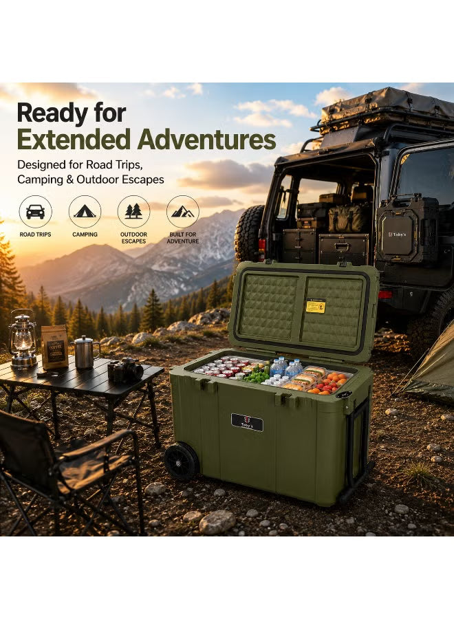 Toby’s TR-55 – 55L Portable Mini Freezer 12V Refrigerator for Camping & Travel