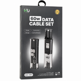 Multi-Functional Data Cable Set HAC-1057 – Multiple Interfaces Compact Charging & Data Cable