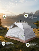 Four Corner Tent 6 PAX HTO-1017 – Spacious Waterproof Instant Setup Tent