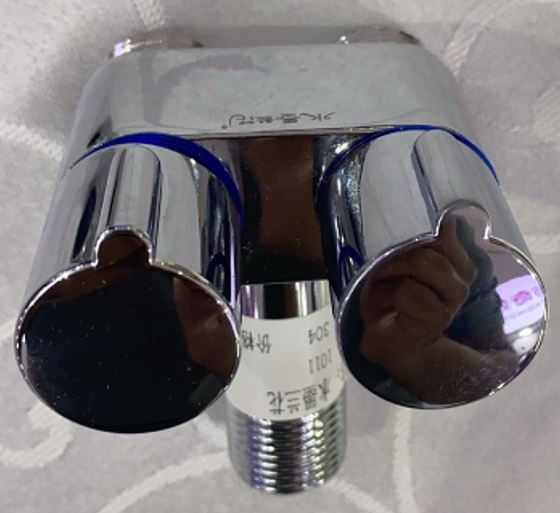 A001B Black Double Angle Valve