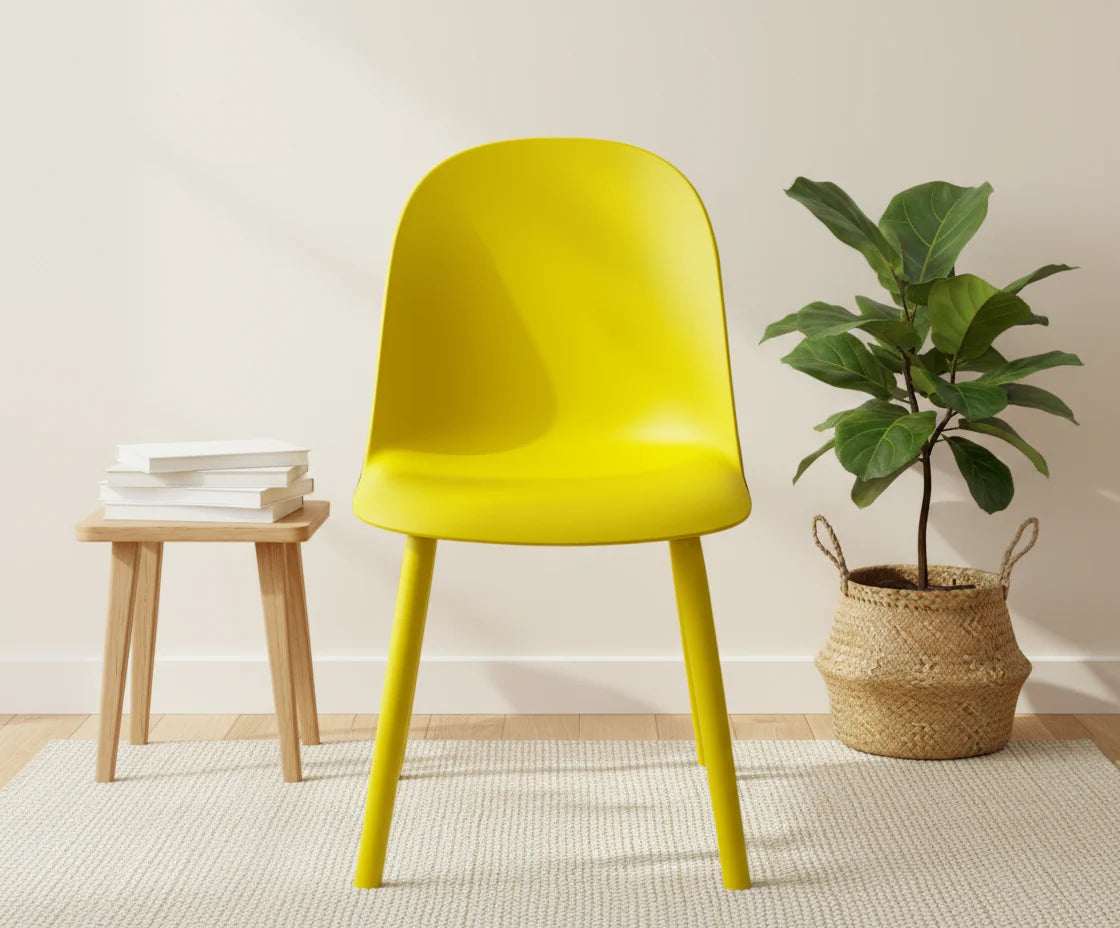 A606  Plastic Chair Yellow
