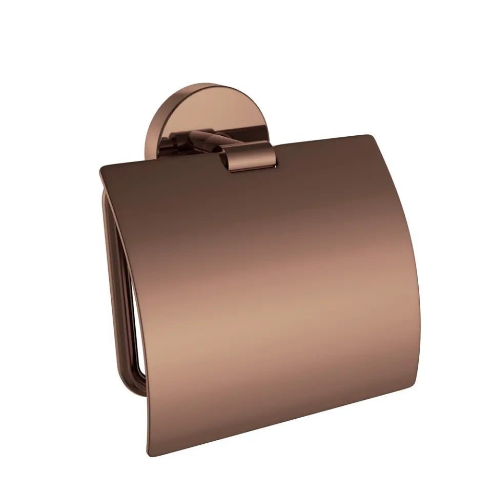 ACN-BGP-1153S Toilet Roll Holder with Stainless Steel Flap (Blush Gold PVD)