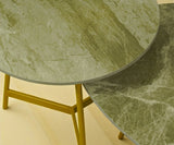 Rectangular Marble-metalic Table