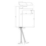 Single Lever Tall Boy - Chrome