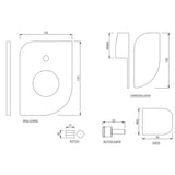 Single Lever Exposed Parts Kit of Hi-flow Diverter - Chrome