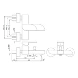 Single Lever Wall Mixer - Chrome