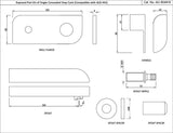 Exposed Part Kit of Single Concealed Stop Cock - Chrome