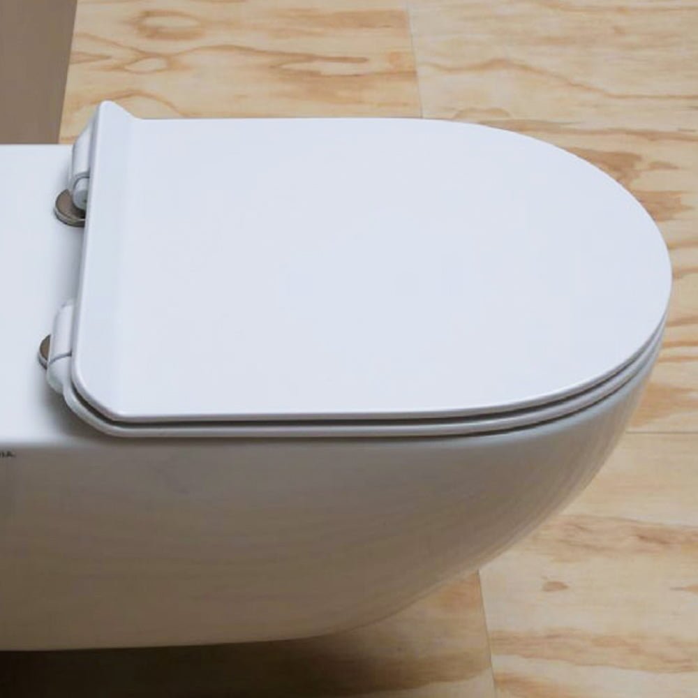 Soft Closing Thermo Setting Seat & Cover With Quick Release Hinge Glossy White
