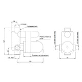 Concealed Body for Joystick Diverter 40mm Cartridge