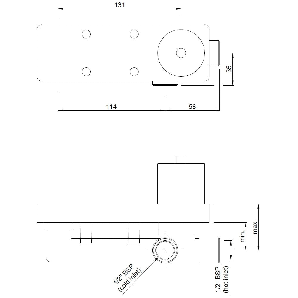Concealed Body for Joystick Basin Mixer