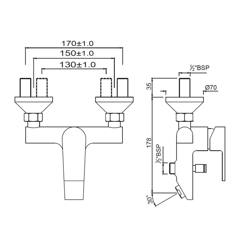 Single Lever Wall Mixer