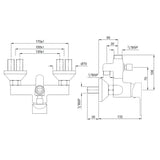 Single Lever Exposed Shower Mixer