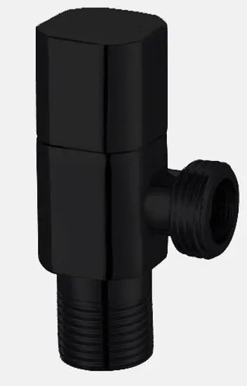 Black Angle Valve – Brass Body with Zinc Handle – 2099064