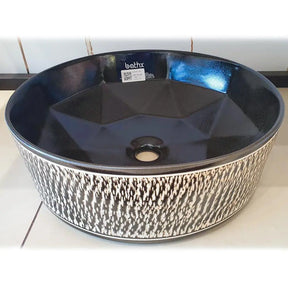 Art Wash Basin Black and white BuyonBudget