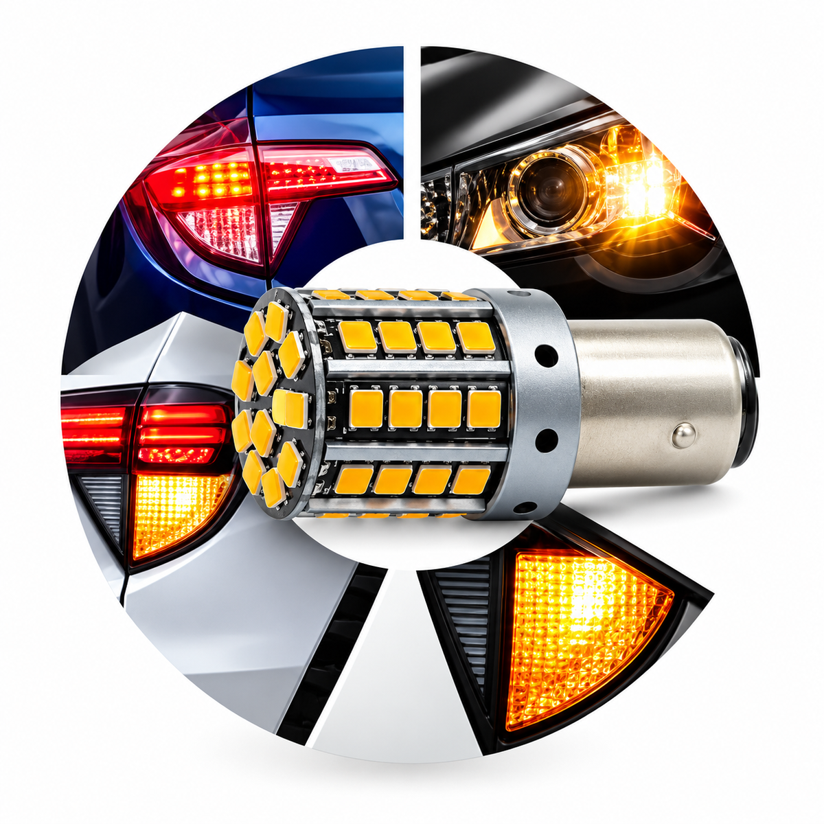 Tobys T20 CANBUS 1157 3030 44SMD LED Bulb 3D-Y