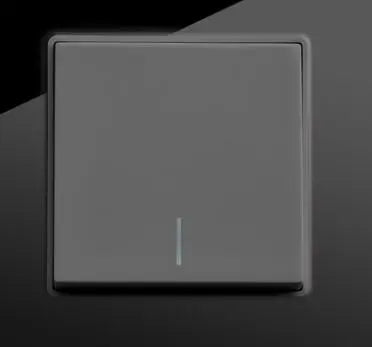 B020-Black 250V 1Gang10A Intermediate Switched Socket