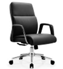 BLACK ERGONOMIC (Medium Back)