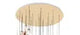 Base-7351 Base GD-D150*H70mm-Iron-GOLD-3000+6000K