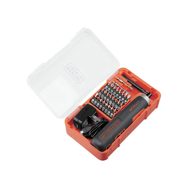 Black+Decker 3.6V 5Nm Li-Ion Electric Screwdriver With 27 Pieces Accessories