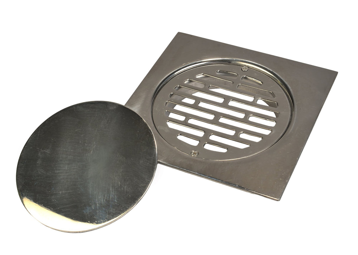 S.S FLOOR TAP 3PC SANTRAP 109X109X3''