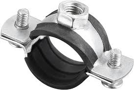 Pipe Support with Rubber for a 1″ pipe with 25 mm insulation