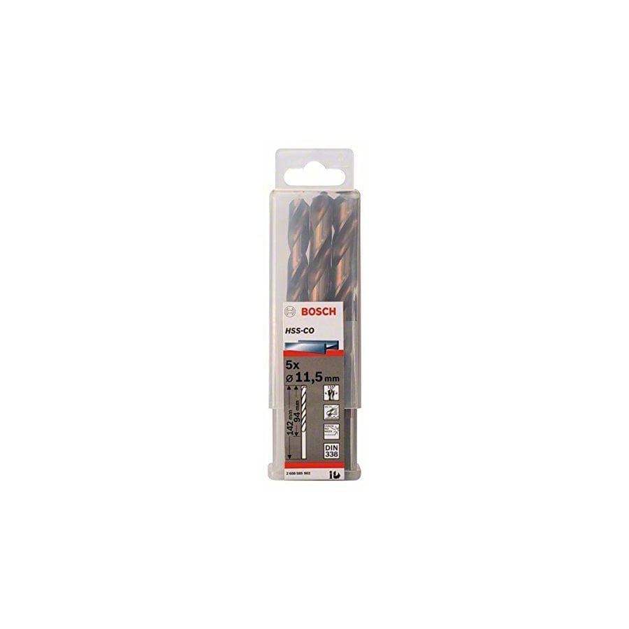 BOSCH | HSS-CO Metal Drill Bit 11.5 mm (5 PCS) | BO2608585902 Qatar